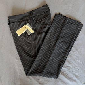NWT Michael Kors Black Pinstripe Dress Pants Sz 6